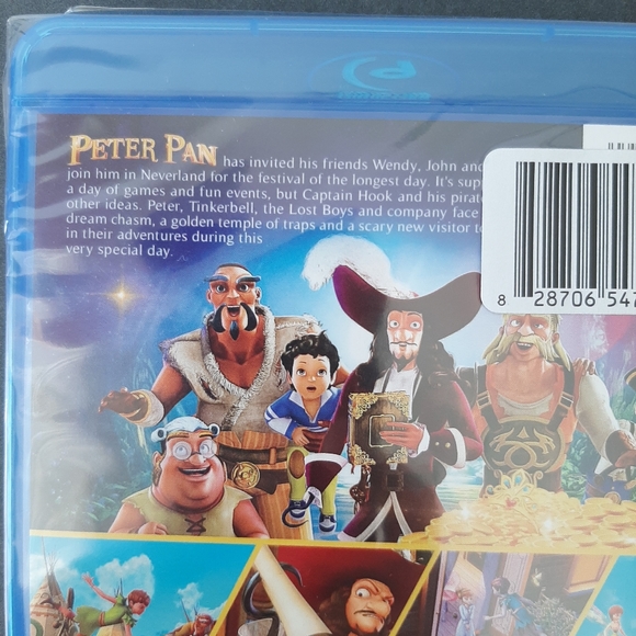 Peter Pan: The Quest for the Never Book Blu-Ray + DVD Combo Pack NEW SEALED - Picture 9 of 10